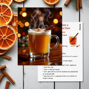 Happy Hot-Buttered Rum Day January 17th Postcard