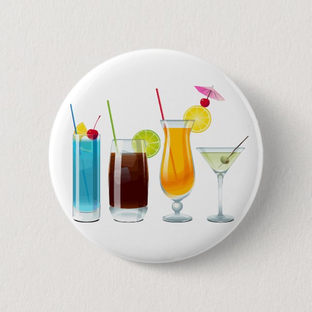 Happy Hour 6 Cm Round Badge (Front)