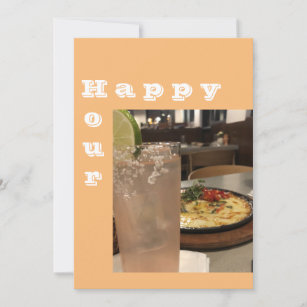 Happy Hour Appetizers and Drinks Party Invitation