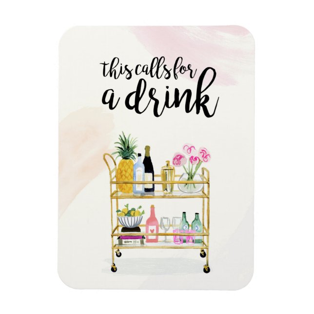 Happy Hour at Home II Magnet (Vertical)