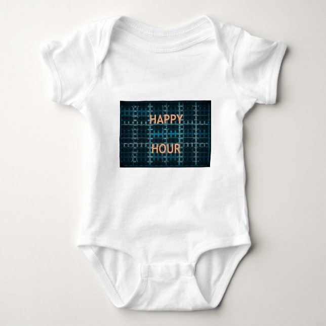 Happy Hour Baby Bodysuit (Front)