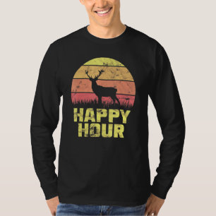 Happy Hour Deer Sunset Hunting  1 T-Shirt