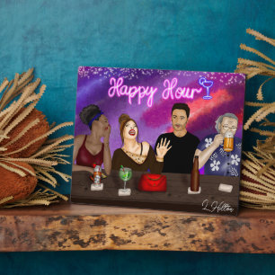 Happy Hour Digital Art Plaque