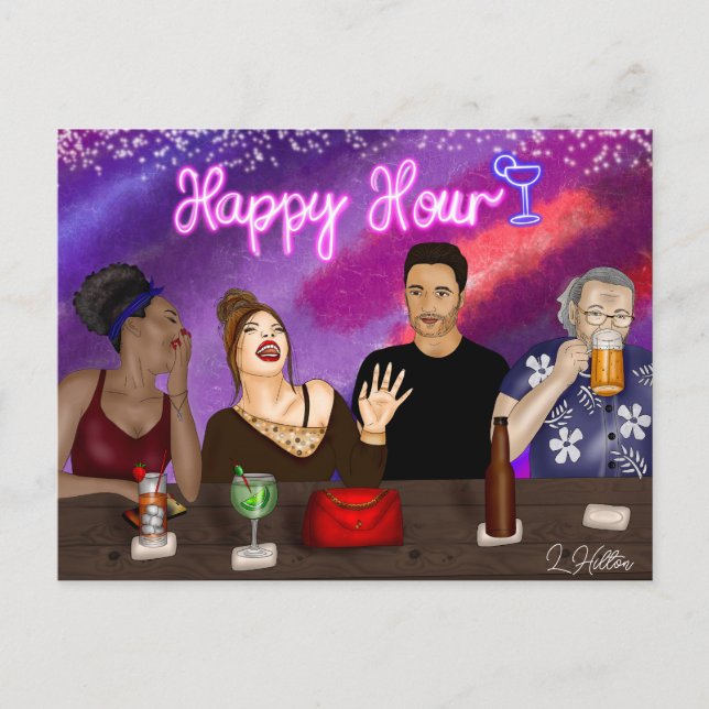 Happy Hour | Digital Art Postcard (Front)