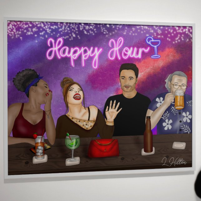 Happy Hour | Digital Art Poster (Creator Uploaded)