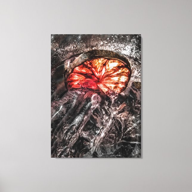 Happy Hour Drinking Party Motif Photo Canvas Print (Front)