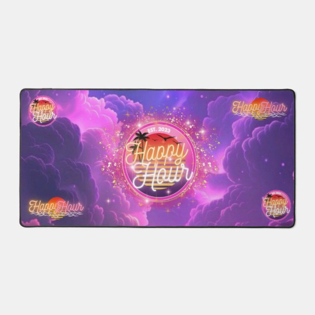 Happy Hour Keyboard Desk Mat (Front)