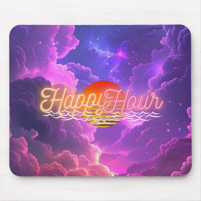 Happy Hour Mouse Pad (Front)