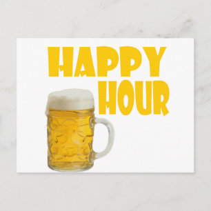 happy hour postcard