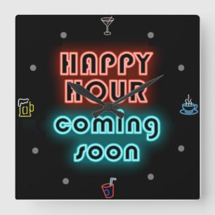Happy Hour - Wall Clock