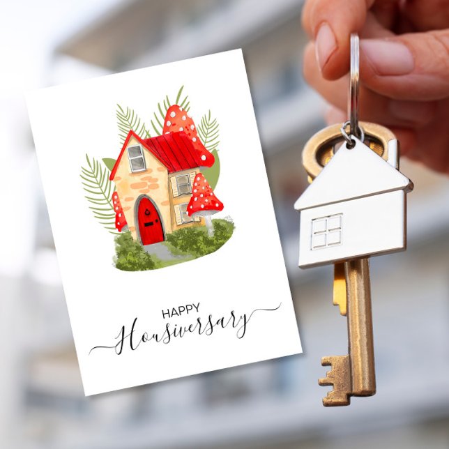 Happy house anniversary housiversary fairy house card (Creator Uploaded)
