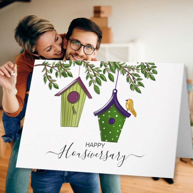 Happy house anniversary housiversary referral card (Creator Uploaded)