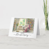 Happy Houseaversary Real Estate cosy book nook