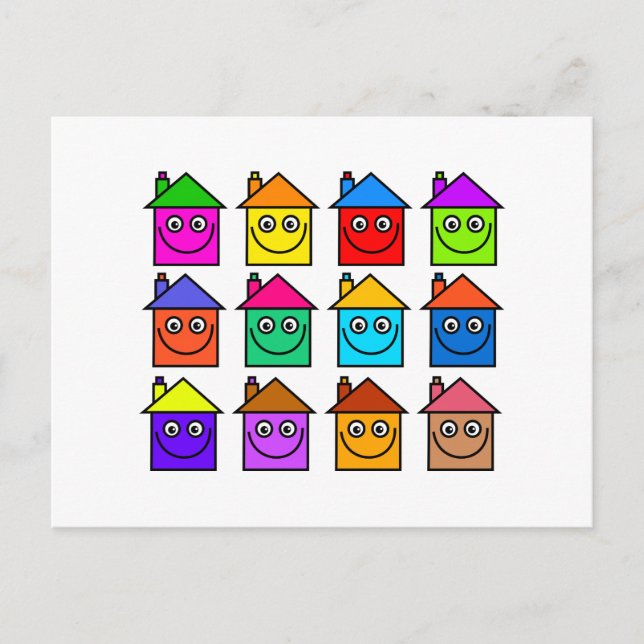 Happy Housing Community Moving Home Postcard (Front)
