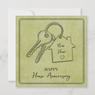 Happy Housiversary   House Anniversary Celebration Card