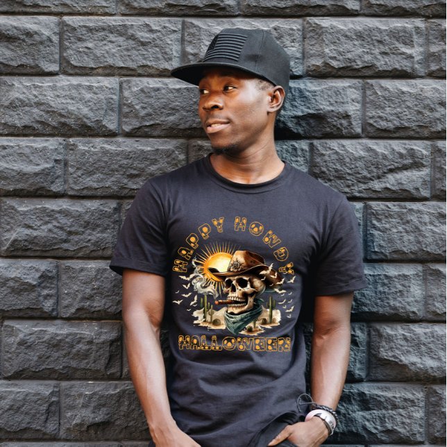 Happy Howdy Halloween Skull  T-Shirt (Creator Uploaded)