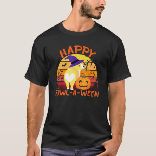 Happy Howl A Ween Corgi Halloween Costume T-Shirt