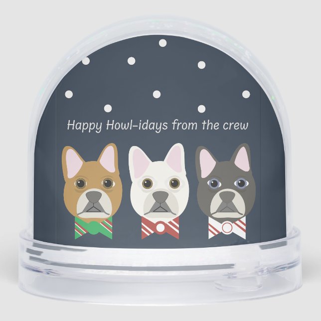 Happy Howl-idays from the crew Snowglobe (Back)