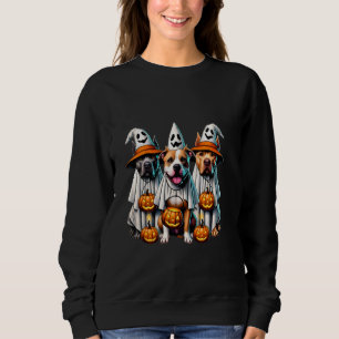 Happy Howl-o-ween Halloween Pitbull Dog Pumpkin Gh Sweatshirt