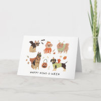 Happy Howl-o-ween Painted Dogs Halloween