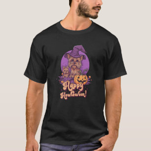 Happy Howl O Ween Yorkshire Terrier Dog Halloween T-Shirt