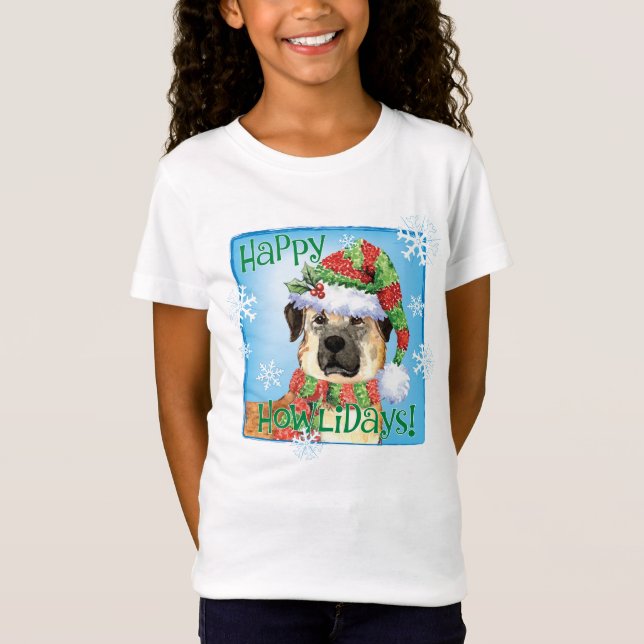 Happy Howliday Anatolian Shepherd T-Shirt (Front)