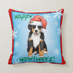 Happy Howliday Berner Cushion
