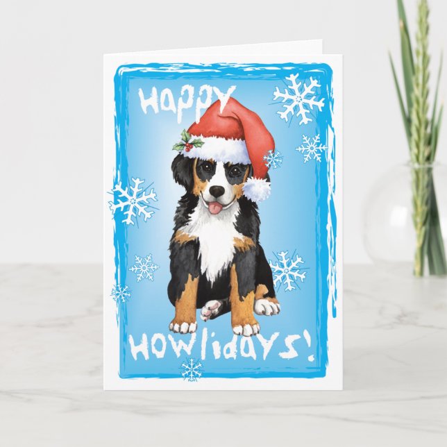 Happy Howliday Berner Holiday Card (Front)
