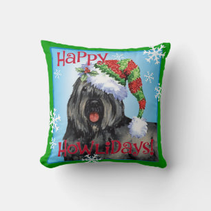 Happy Howliday Bouvier Cushion