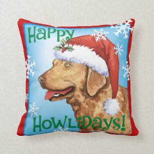 Happy Howliday Chessie Cushion