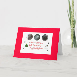 happy howliday holiday card