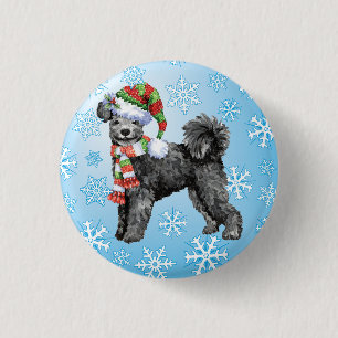 Happy Howliday Pumi 3 Cm Round Badge