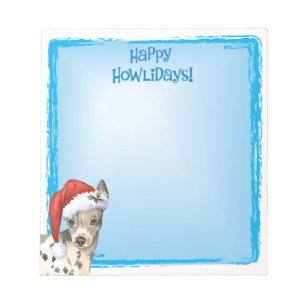 Happy Howlidays American Hairless Terrier Notepad