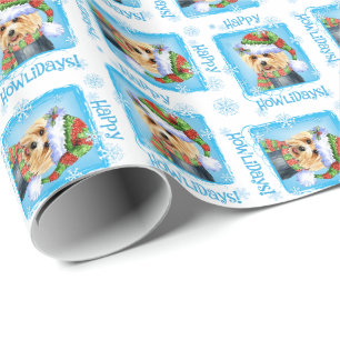Happy Howlidays Australian Terrier Wrapping Paper
