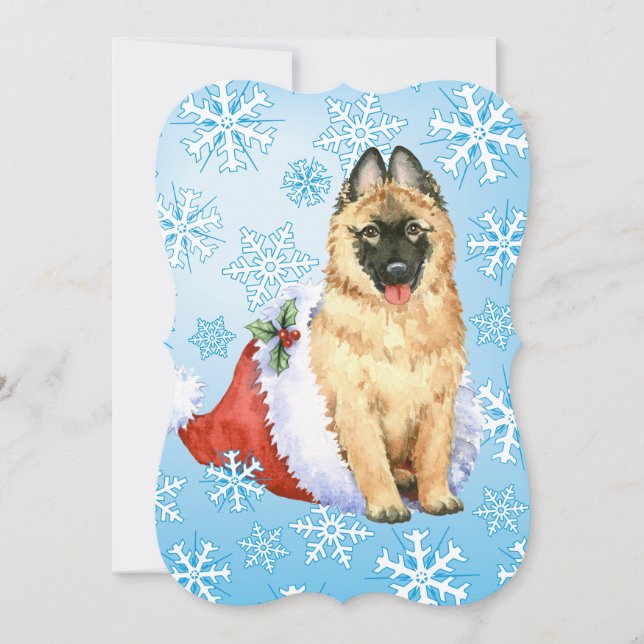 Happy Howlidays Belgian Tervuren Holiday Card (Front)
