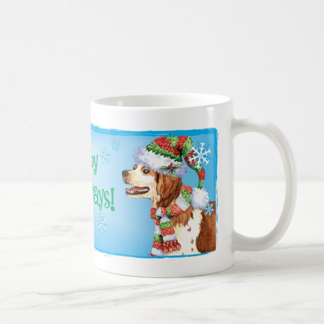 Happy Howlidays Brittany Mug (Right)