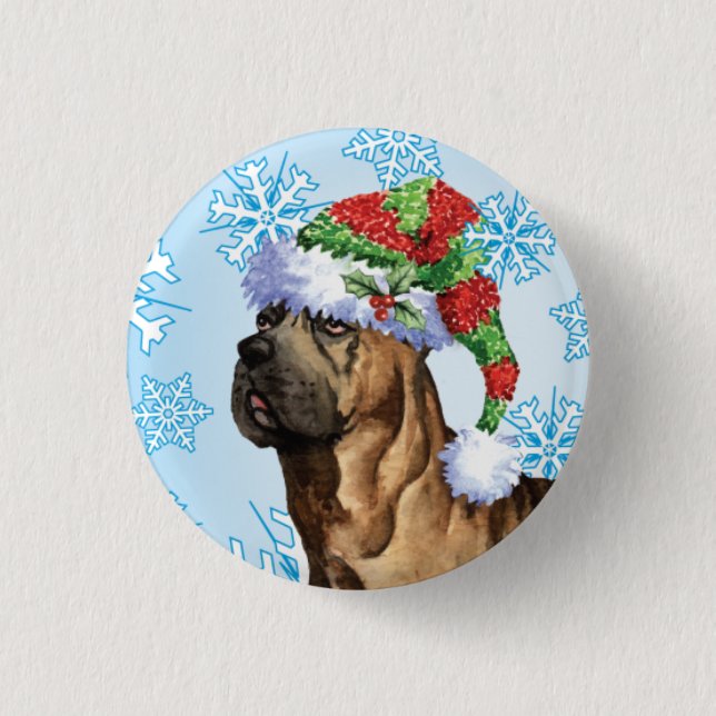 Happy Howlidays Cane Corso 3 Cm Round Badge (Front)