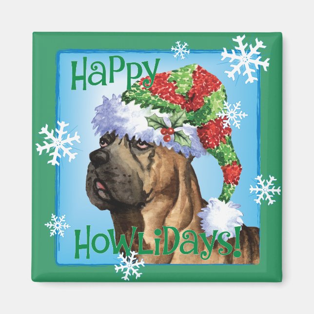 Happy Howlidays Cane Corso Magnet (Front)