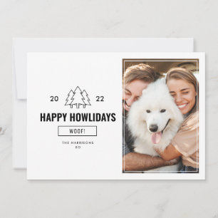 Happy Howlidays Dog Family Photo 2022 Holiday Card