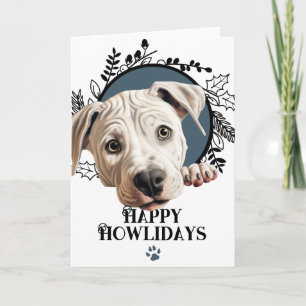 Happy Howlidays Dogo Argentino Dog Christmas Holiday Card