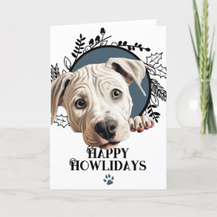 Happy Howlidays Dogo Argentino Dog Christmas Holiday Card