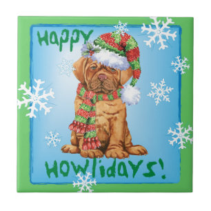 Happy Howlidays Dogue Tile