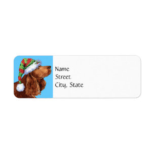 Happy Howlidays Field Spaniel Label