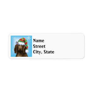 Happy Howlidays Flat-coated Address Label