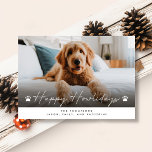 Happy Howlidays Funny Pet Dog Photo Christmas Holiday Card<br><div class="desc">Introducing our "Happy Howlidays Funny Pet Dog Photo Christmas Holiday Card" – a delightful and playful way to spread joy during the festive season. This card features an adorable pet dog, adding a touch of whimsy and humour to your holiday greetings. For all the dog lovers and pet owners, this...</div>