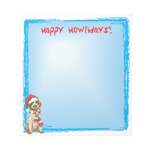 Happy Howlidays Griffon Notepad (Front)