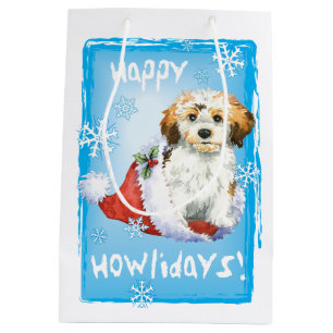 Happy Howlidays Havanese Medium Gift Bag
