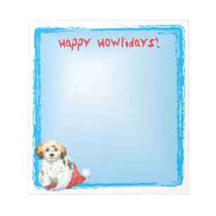 Happy Howlidays Havanese Notepad