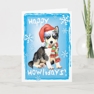 Happy Howlidays Husky Holiday Card