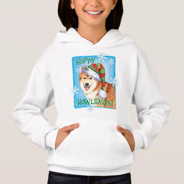 Happy Howlidays Icelandic Sheepdog (Front)